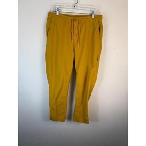 Cotopaxi Salto Ripstop Pants Large Yellow Drawstring Zip Stretch Travel Outdoors